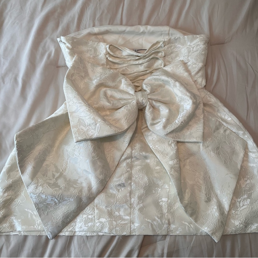 Fashion Nova Grace Strapless Micro Mini Dress size large NWT - Picture 2 of 7